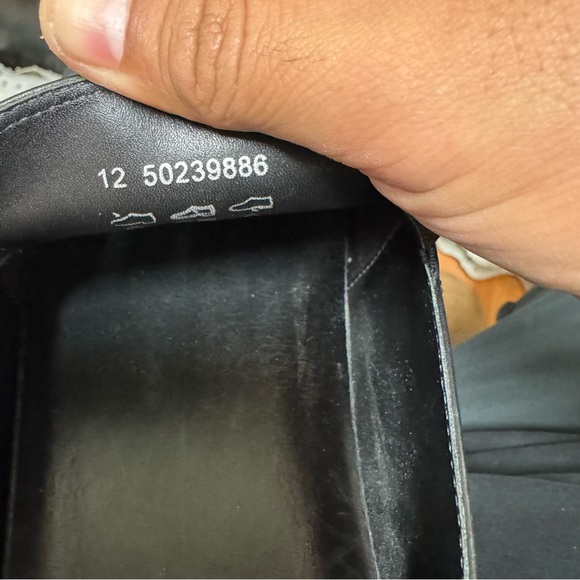 Hugo boss slip on loafter leather shoes black sz 12 - Picture 9 of 9